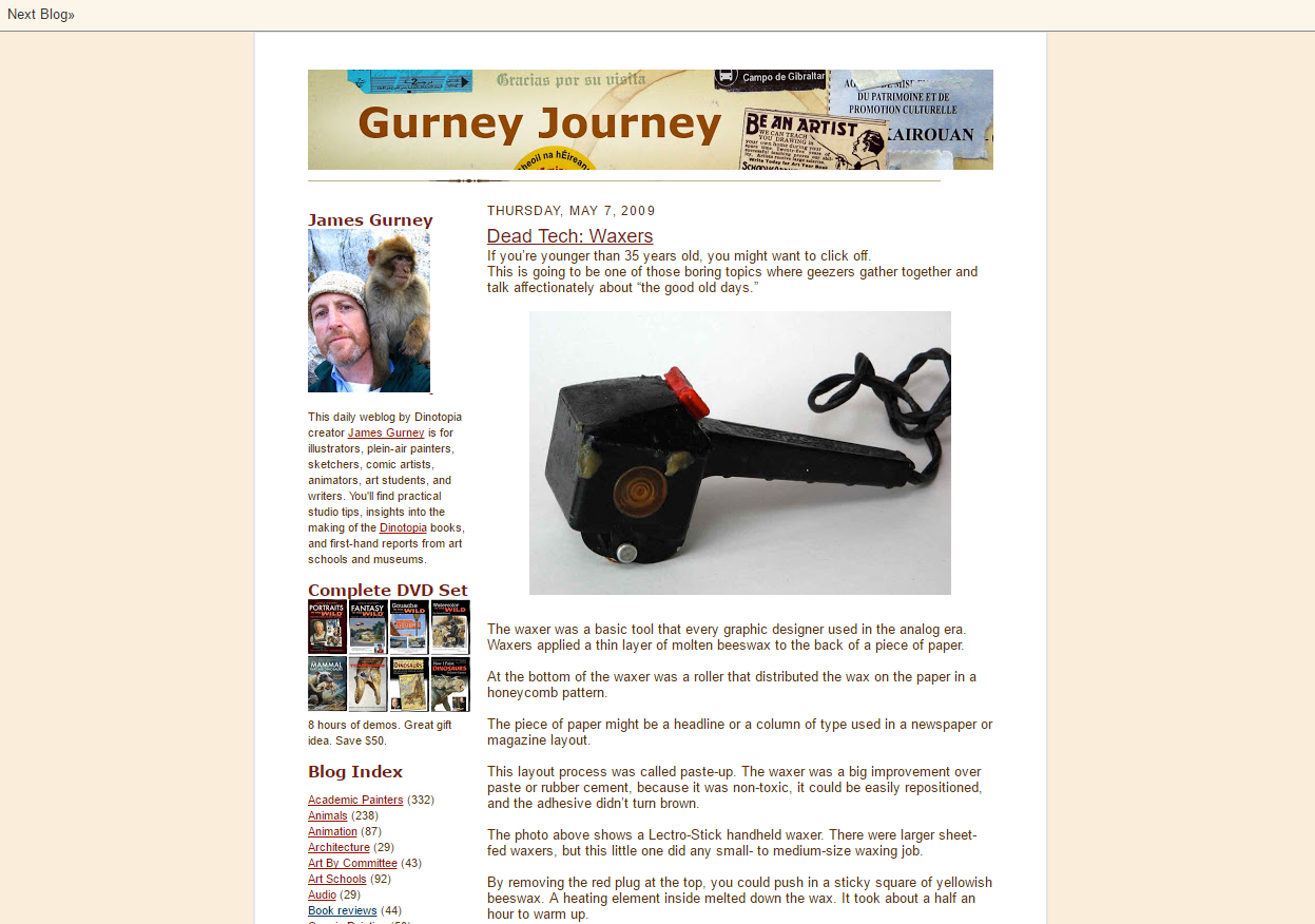 Gurney Journey: Mahl Stick